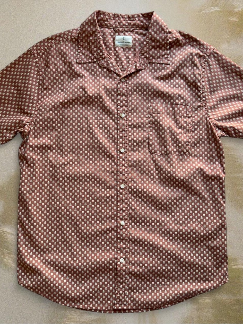 Mutual Weave Short Sleeve Button-Up Shirt